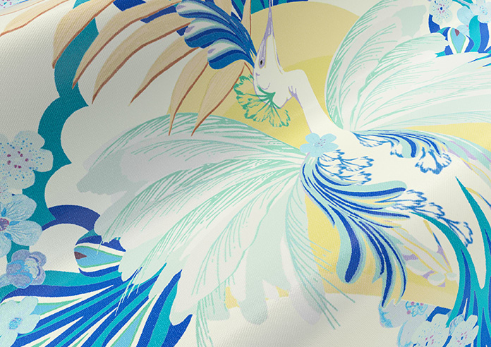 Faded Glamour, China Blue White - Made To Measure Curtains - Image 4